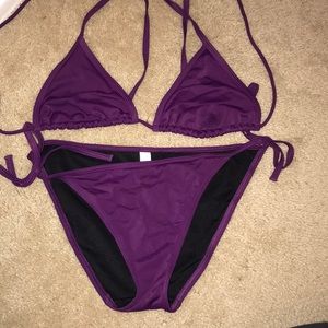 Victoria’s Secret plum swim suit 2 piece size M